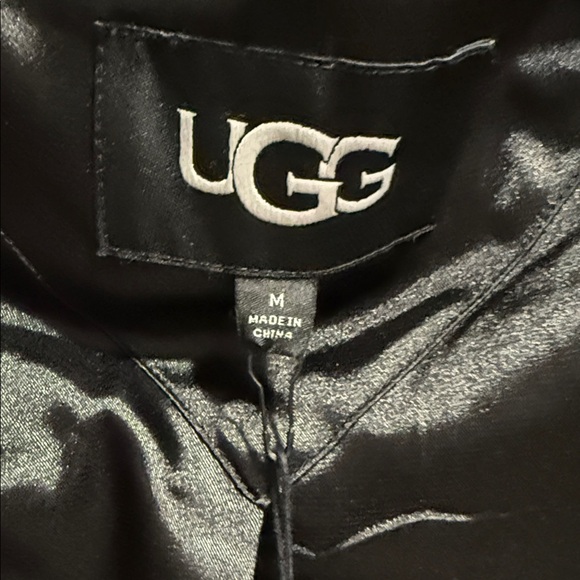 UGG Women's Plush Black Teddy Jacket - Picture 3 of 3